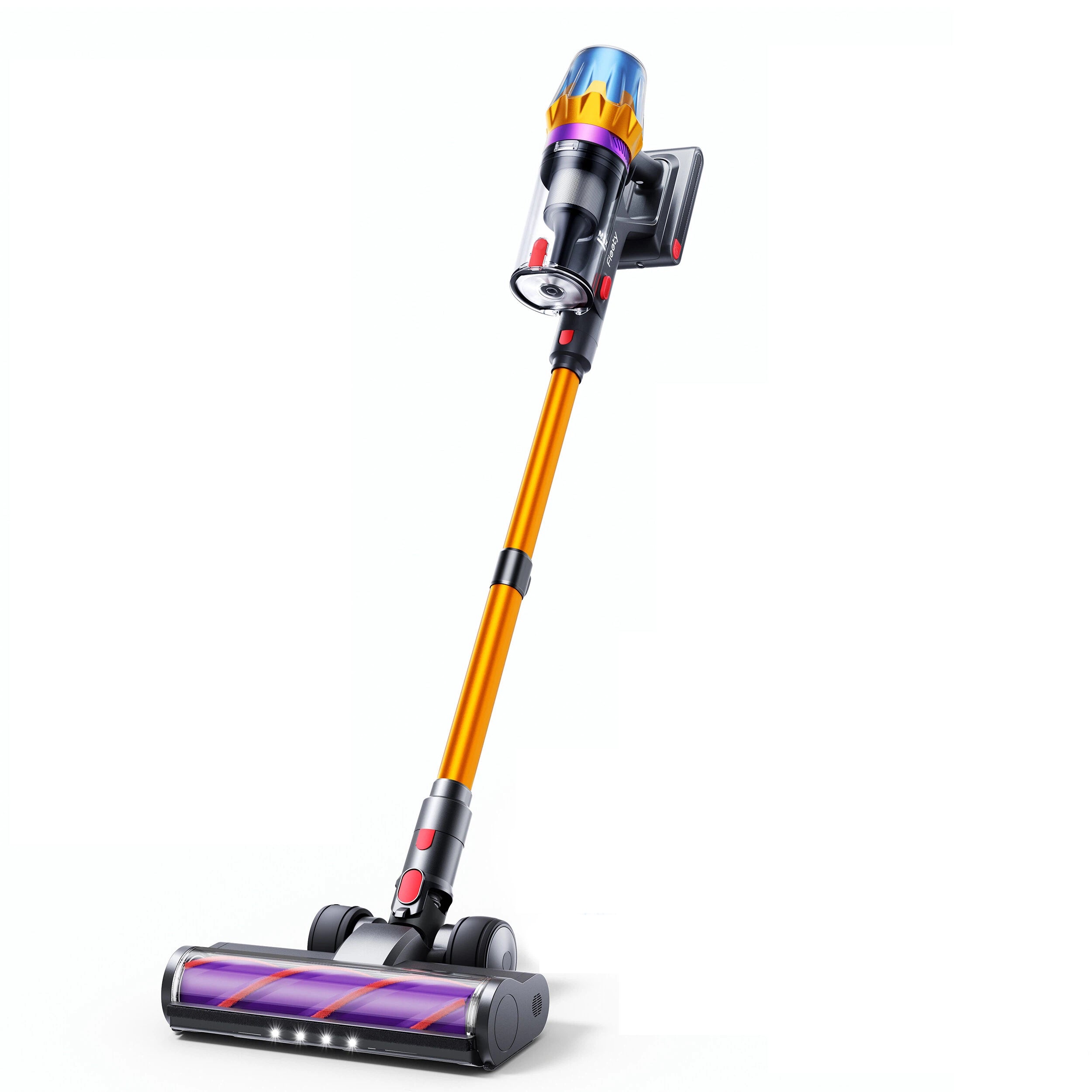 Cordless Vacuum Cleaner 80Min/55kPa/650W Cordless Stick Vacuum Cleaners for Home with 1.8L Cup, 3.3Ft Hose, Auto Mode, Wall Charging, Fragrance, LED Touch, Anti-Tangle for Pet Hair/Carpet/Floor/Car