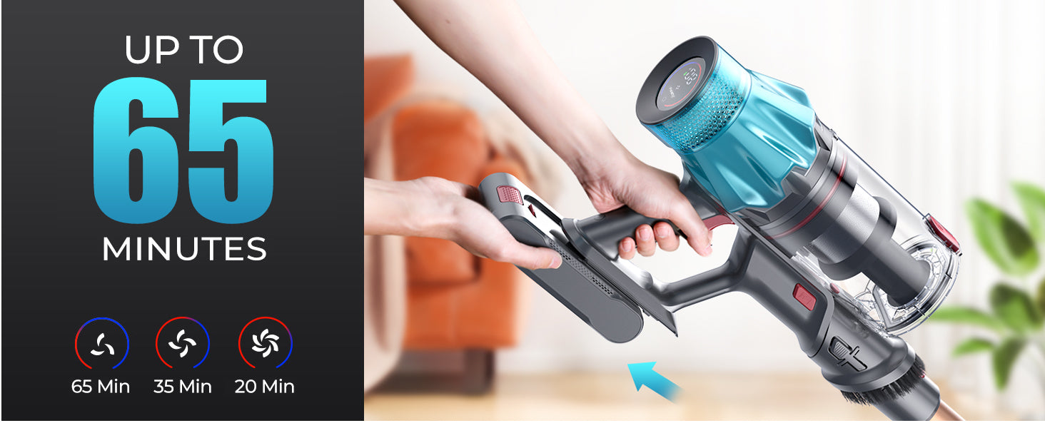 Fieety V7 コードレス掃除機＆猫用保温給水ボウル 600ML Cordless Vacuum Cleaner 600W/50Kpa, Stick Vacuum Cleaners 65 Mins Max