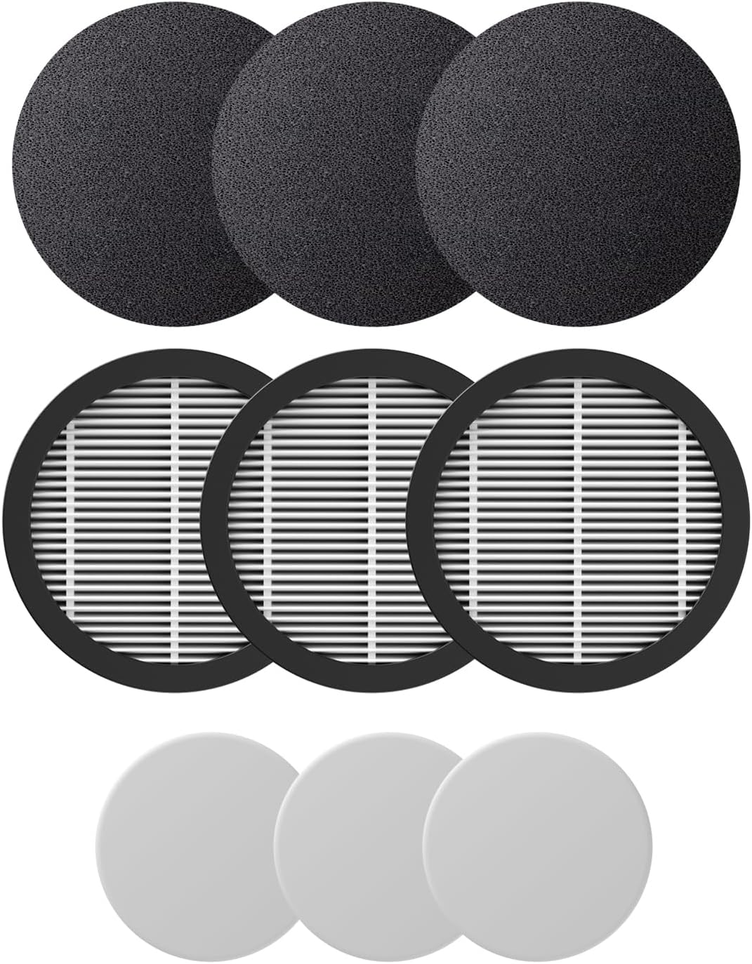 Replacement HEPA + Sponge + Aromatics for V9 & Ultra 10 series (3 Pieces)